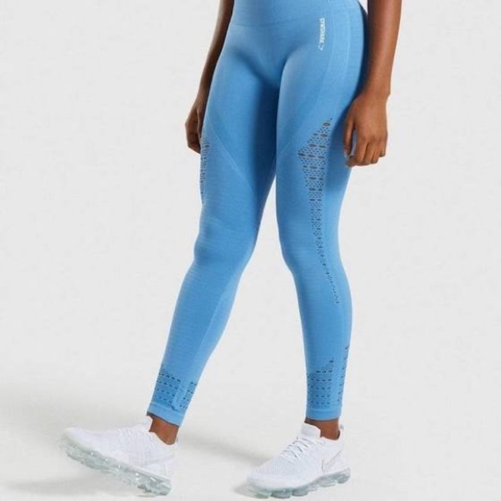 Gymshark Energy Seamless Leggings in Blue